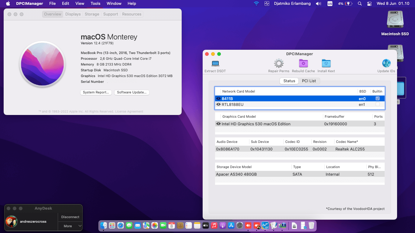 Asus X550VX XX275D [SkyLake   Intel HD 530 + PS2]   OpenCore 1